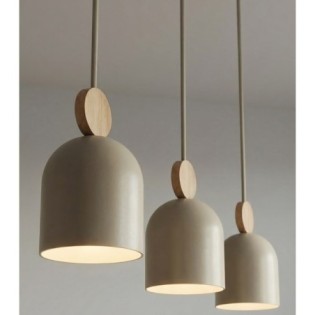 Lámpara colgante Ros Moca (3 luces)