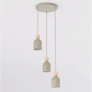 Lámpara colgante Ros II Moca  (3 luces)