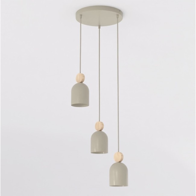 Lámpara colgante Ros II Moca  (3 luces)