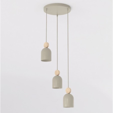 Lámpara colgante Ros II Moca  (3 luces)