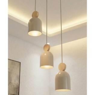 Lámpara colgante Ros II Moca  (3 luces)
