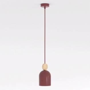Lámpara colgante Ros Burdeos