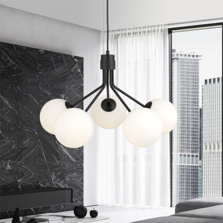 Lámpara de techo Avona Opal (5 luces)