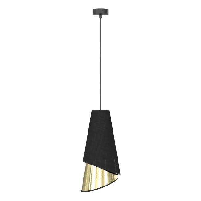 Lámpara colgante Vist Negro+Oro