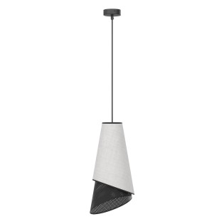 Lámpara colgante Vist Negro+Gris