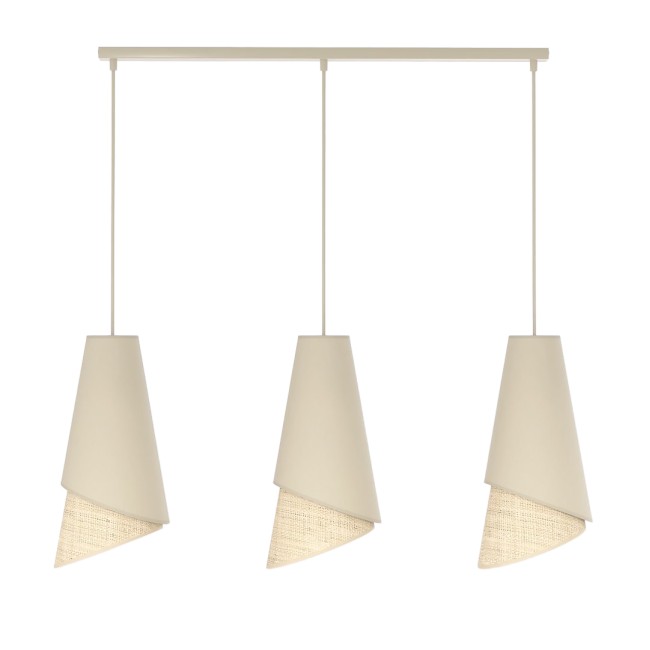 Lámpara colgante Vist Ratán (3 luces)
