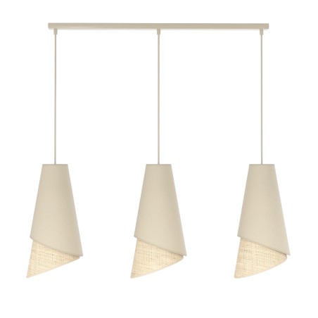 Lámpara colgante Vist Ratán (3 luces)