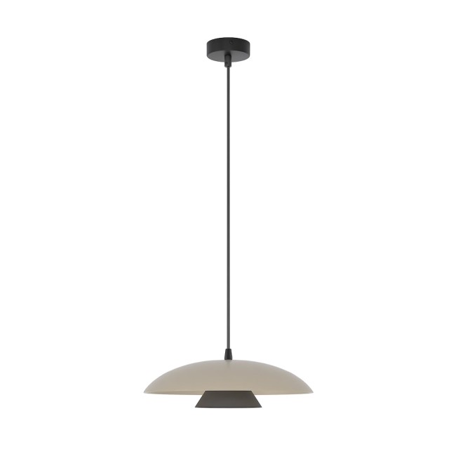 Lámpara colgante Tisa Moca+Negro