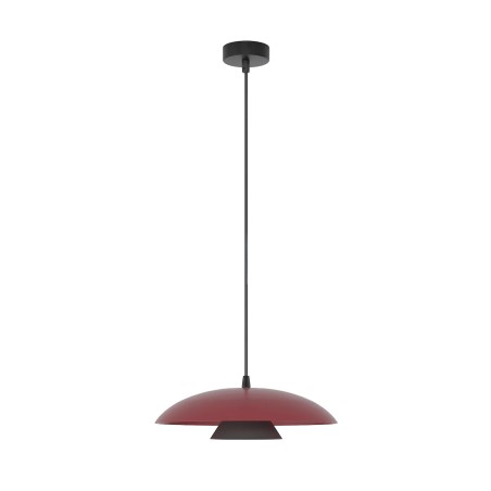 Lámpara colgante Tisa Burdeos+Negro