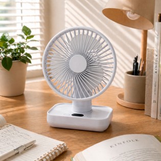 Ventilador de mesa con batería Fanito Blanco 4 Vel.