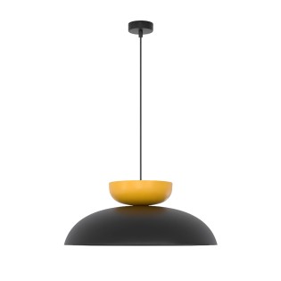 Lámpara colgante Sava Negro+Amarillo