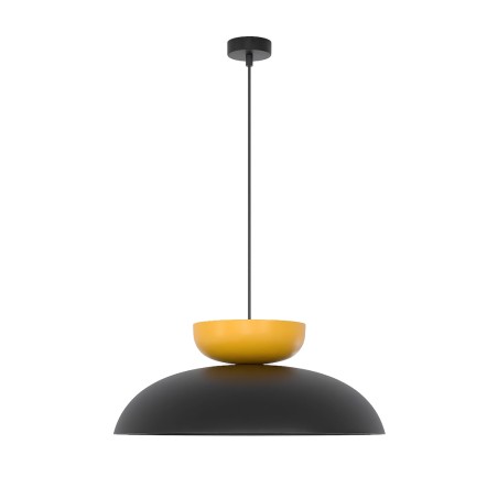 Lámpara colgante Sava Negro+Amarillo