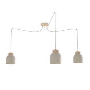 Lámpara colgante Prut Moca (3 luces)