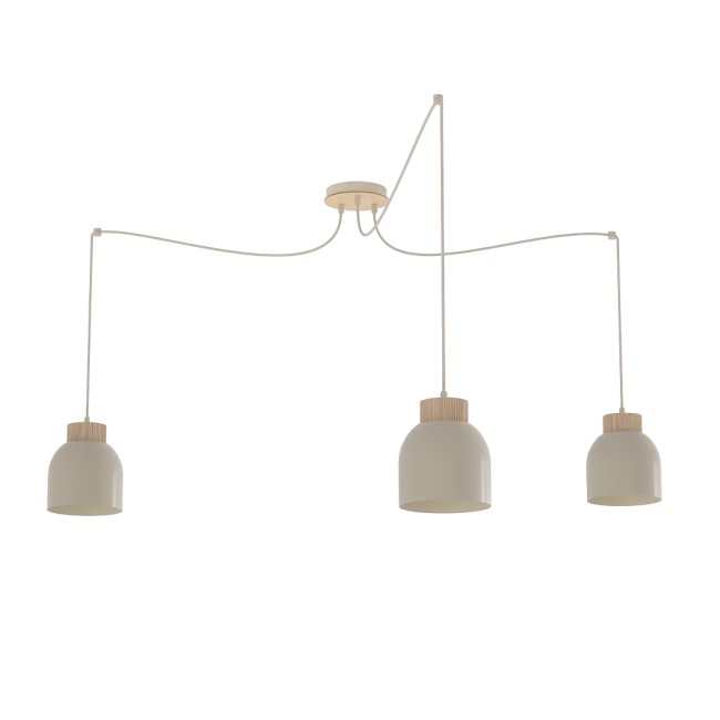Lámpara colgante Prut Moca (3 luces)