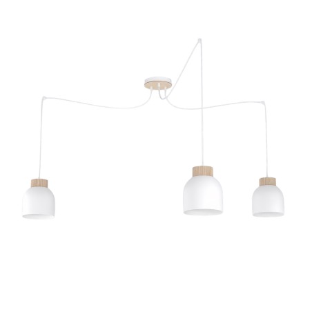 Lámpara colgante Prut Blanco (3 luces)