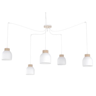 Lámpara colgante Prut Blanco (5 luces)