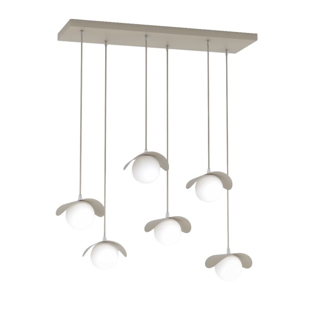Lámpara colgante Nera Moca (6 luces)