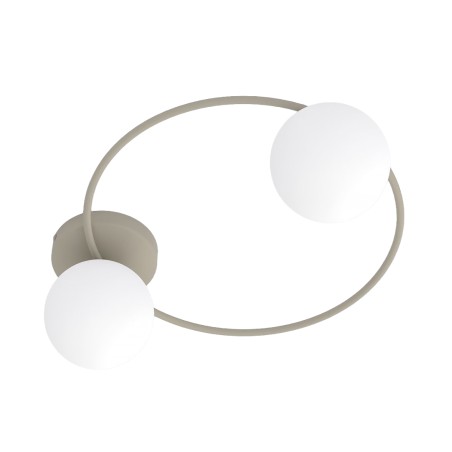 Plafón de techo Buga Moca Opal (2 luces)