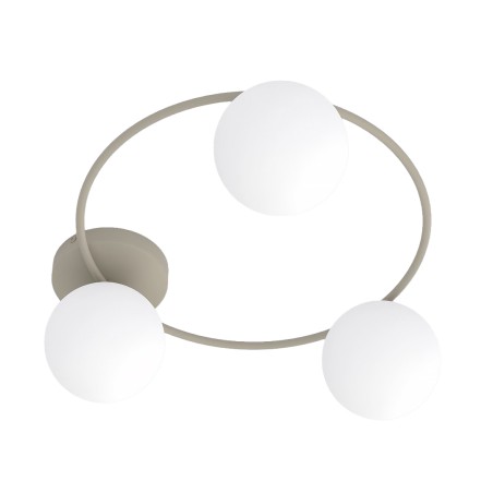 Plafón de techo Buga Moca Opal (3 luces)