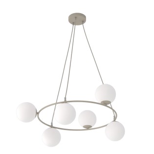 Lámpara colgante Ibar Opal (6 luces)