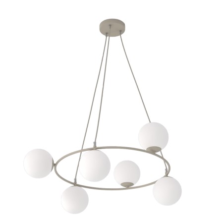 Lámpara colgante Ibar Opal (6 luces)