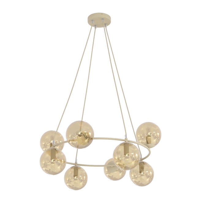 Lámpara colgante Ibar Ámbar (9 luces)