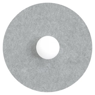 Aplique de pared San L Gris