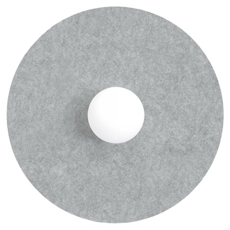 Aplique de pared San L Gris