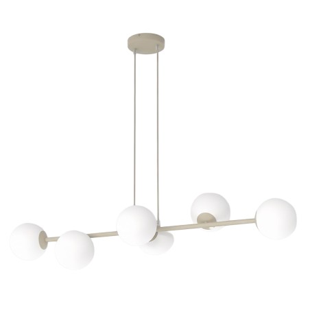 Lámpara colgante Odra Moca Opal (6 luces)