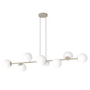 Lámpara colgante Odra Moca Opal (8 luces)