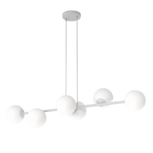 Lámpara colgante Odra Gris Opal (6 luces)