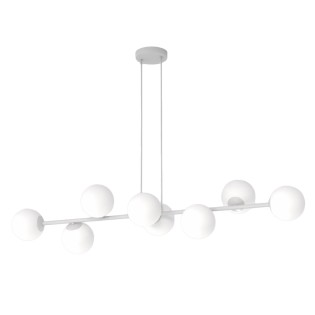 Lámpara colgante Odra Gris Opal (8 luces)
