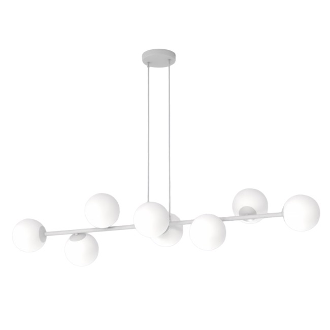 Lámpara colgante Odra Gris Opal (8 luces)