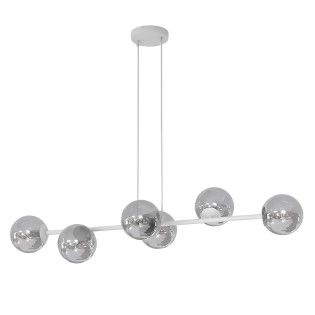 Lámpara colgante Odra Gris Grafito (6 luces)