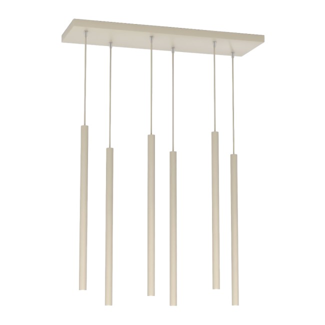 Lámpara colgante Uza Moca (6 luces)