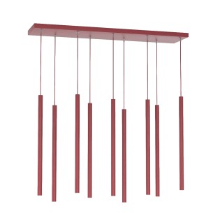 Lámpara colgante Uza Burdeos (9 luces)