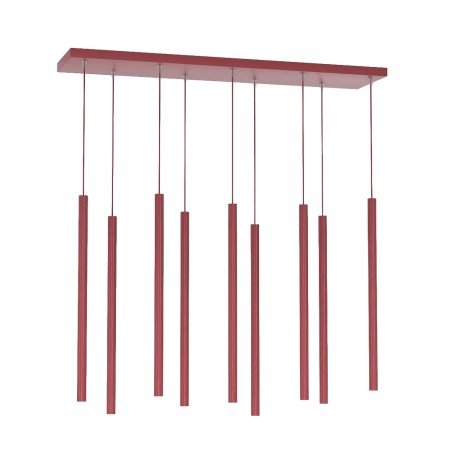 Lámpara colgante Uza Burdeos (9 luces)