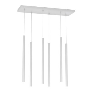 Lámpara colgante Uza Gris (6 luces)