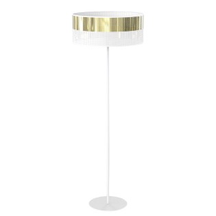 Lámpara de pie Velto Blanco+Oro