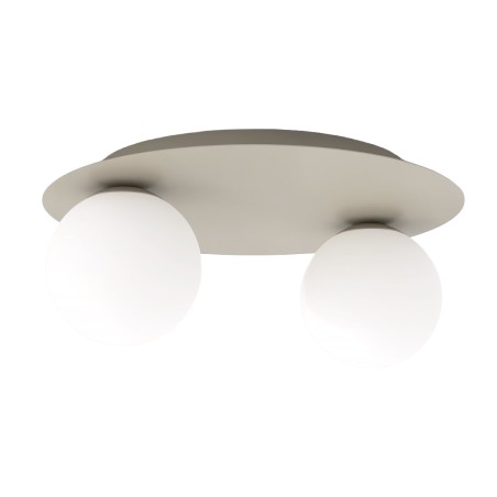 Lámpara de techo Maru Moca Opal (2 luces)