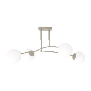 Plafón de techo Siret Moca Opal (4 luces)