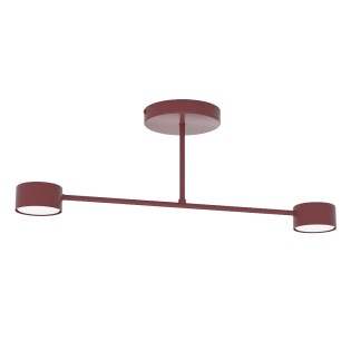 Plafón de techo Lim Burdeos (2 luces)