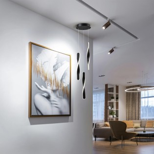 Lámpara colgante LED Twist (3x10W)