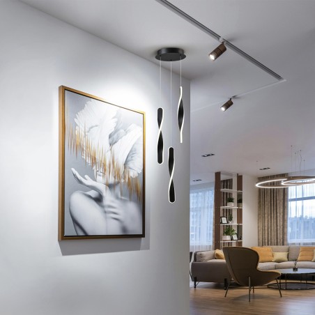 Lámpara colgante LED Twist (3x10W)