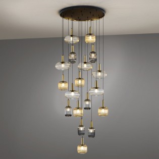 Lámpara colgante Norma Dim (18 luces)