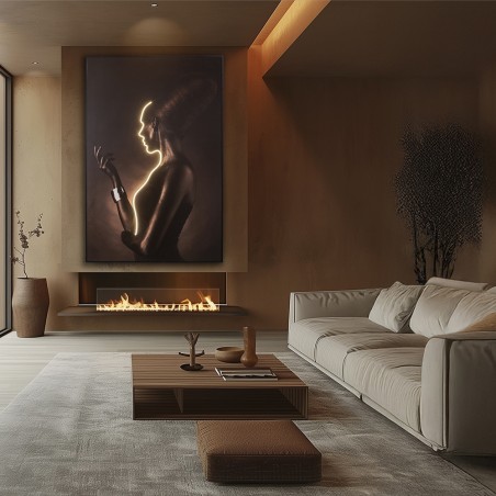 Cuadro con luz LED Silueta (120x180cm.)