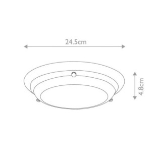 Plafón de techo LED para baños Welland (12W)
