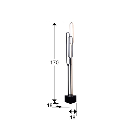 Lámpara de pie LED Colette (44W)