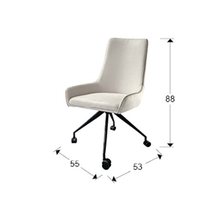 Silla con ruellas Diane