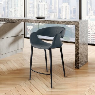 Taburete alto Giro Azul Oscuro